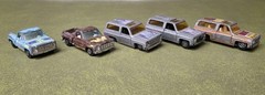Vintage Yatming Lot Of 5 Chevy Blazer & Stepside 1970s 1980s For Parts/Restore