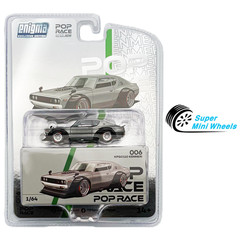 Pop Race 1:64 Nissan KPGC110 Kenmeri #006 Raw Metal – Enigma Exclusive Edition