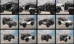 Jeep Wrangler Rubicon Custom Christmas Ornament Hard Top Adorno JL JK 2 Dr 1/34