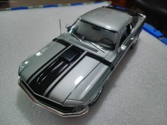 1970 FORD MUSTANG BOSS 302 LIGHT SILVER SPECIAL ORDER CAR 1:18 ACME A1801893