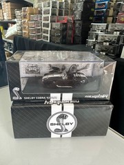 FORD SHELBY COBRA 427 S/C BLACK HOOD OPENS 1/64 DIECAST CAR BY FINE WORKS