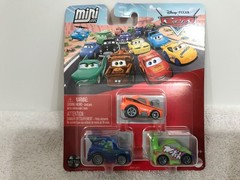 Disney Pixar Cars Mini Racers ~ 3 Tuners ~ DJ & Snot Rod & Wingo