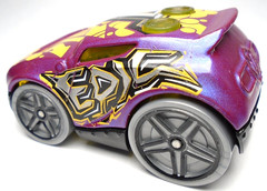 2018 HOT WHEELS ROCKET BOX T EPIC PURPLE DIECAST 2 1/8″ CAR YELLOW BLACK SILVER