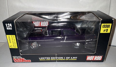 Racing Champions Hot Rod Magazine 1:24 1955 Chevrolet Bel Air Purple Diecast #9