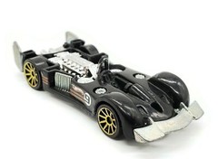 1995 Mattel Hot Wheels Road Rocket Black And Chrome Toy Vehicle Car