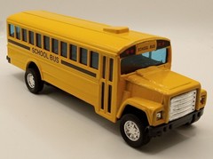 Unbranded Bright Yellow School Bus Friction Loose Diecast 1:43 Works
