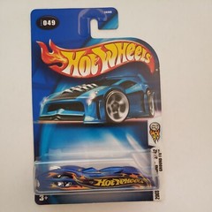 2003 Hot Wheels #49 First Editions 37/42 GROUND FX Blue w/Chrome 5Dot Dish Wheel