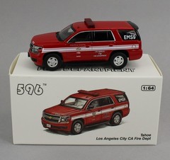 1:64 *596 DIECAST* Los Angeles FIRE DEPARTMENT Chevrolet Tahoe SUV *NIB*