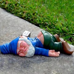 Funny Drunk Garden Gnome Statue 9.5 Inch – Indoor Home Office Figurine Decor …