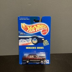 VTG 1991 Hot Wheels Blue Card #253 Mercedes 380SEL UH Wheels