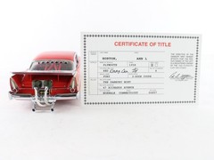 1958 Plymouth Fury Pro Street Red Dragster Danbury Mint 1:24 Model Car