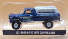 1974 Ford F-250 with Camper Shell..MIDWEST CENTER …Greenlight-BigFoot 1:64