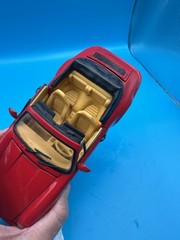 ANSON 1:18 Model 1990 Red Porsche 911 Carrera 4 Cabriolet Convertible Loose S3D