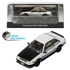 DCT 1:64 Toyota Corolla Levin AE86 1983 White/Black