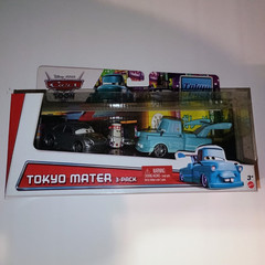 Mattel Disney Pixar Cars Toon Tokyo Mater 3-Pack 1:55 Diecast Unopened Box