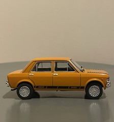Fiat 128 Diecast Car 1:43 Salvat Metal Orange 1971 New Without Box