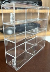SET OF FOUR 1/64 Diecast Cars 8 Slot Acrylic Display Cases Brand New For 32 Cars