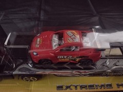 Extreme Hauler Friction Power Semi Truck Flatbed with 2 Cars NOS