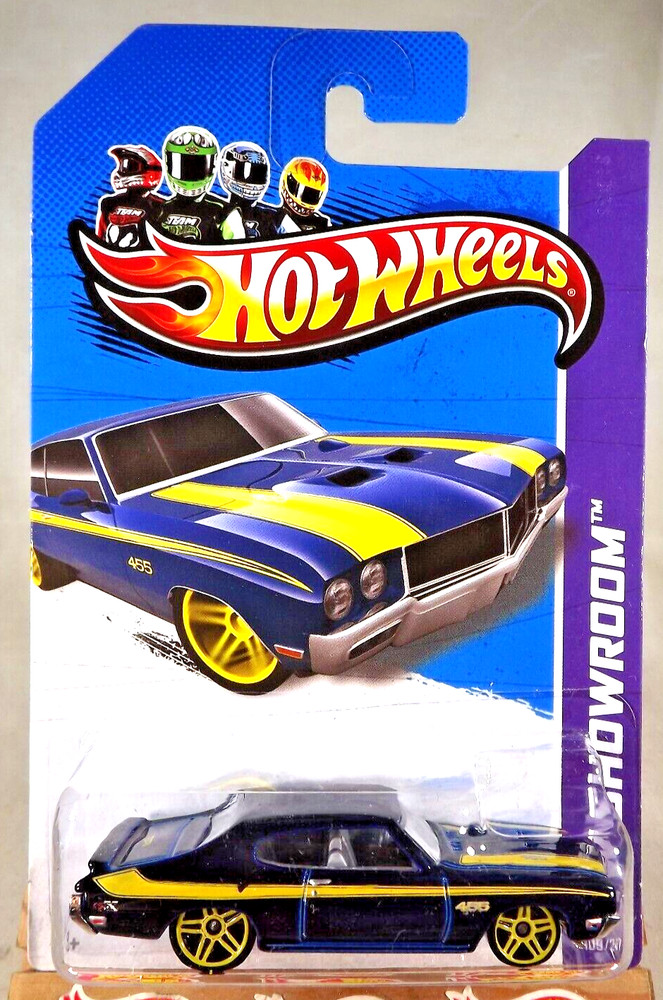 2012 Hot Wheels Kmart #109 HW Showroom/Muscle Mania-GM ’70 BUICK GSX Dark Blue