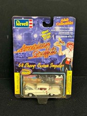 REVELL AMERICAN GRAFFITI ’58 CHEVY CUSTOM IMPALA OPENING HOOD 1:64 BOX DAMAGE