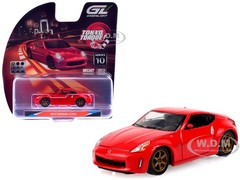 2019 NISSAN 370Z COUPE RED 1/64 DIECAST MODEL CAR BY GREENLIGHT 235110 A