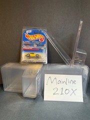 210 Pack Plastic Protector Case for Basic Mainline Hot Wheels & Matchbox