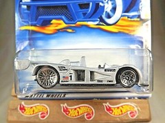 2001 Hot Wheels #13 First Editions 1/36 CADILLAC LMP Silver w/Chrome Lace Wheels
