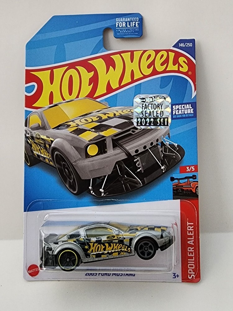 2022 Hot Wheels 2005 FORD MUSTANG Silver Alert * From Sealed Factory Sticker Set