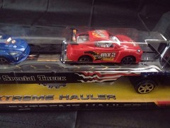 Extreme Hauler Friction Power Semi Truck Flatbed with 2 Cars NOS