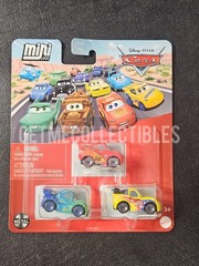 6 DISNEY PIXAR CARS MINI RACERS CELEBRATE 3 PACK CASE J FACTORY SEALED 2026 GMC