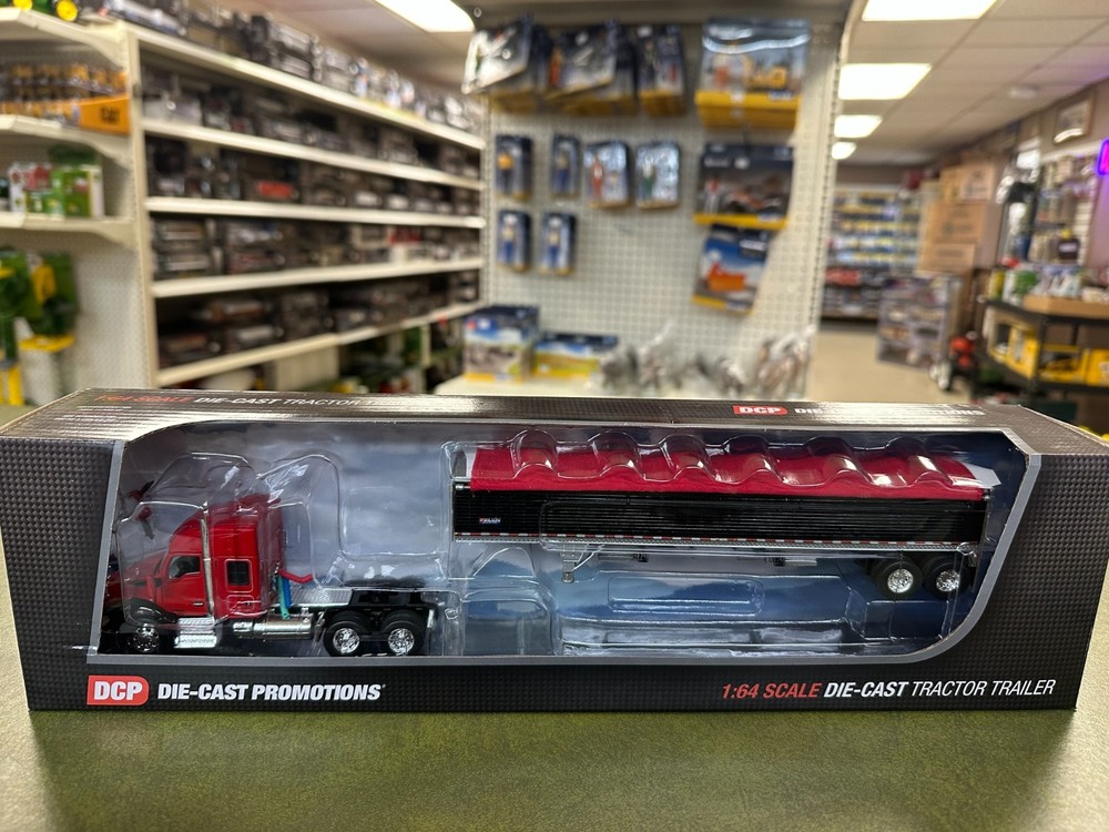 1/64 Kenworth T680 52″ Mid-Roof Sleeper w Wilson Grain Trailer 34041