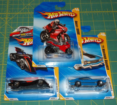 3X – 2010 Hot Wheels New Models – Ducati 1098R, Batmobile, ’71 Maverick Grabber