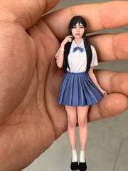 1:16/18 Diorama Hyper-Realistic Figure Doll Model Car Model Garage Scene Doll