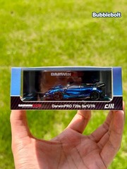 CM Model 1:64 DarwinPRO 720Se2 GTR Chrome Blue Diecast Car 2026 HEC New