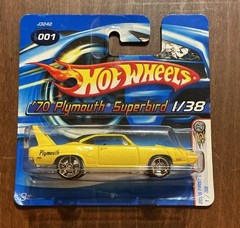 2006 Hot Wheels ‘70 Plymouth Superbird First Editions Yellow FTE Short Card VHTF