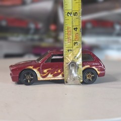 Hot Wheels Heat Fleet Volkswagen VW Brasilia Red w/Flames Loose