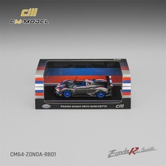 CM MODEL 1:64 Pagani Zonda Revo Barchetta 1of1 Black Diecast Model Car