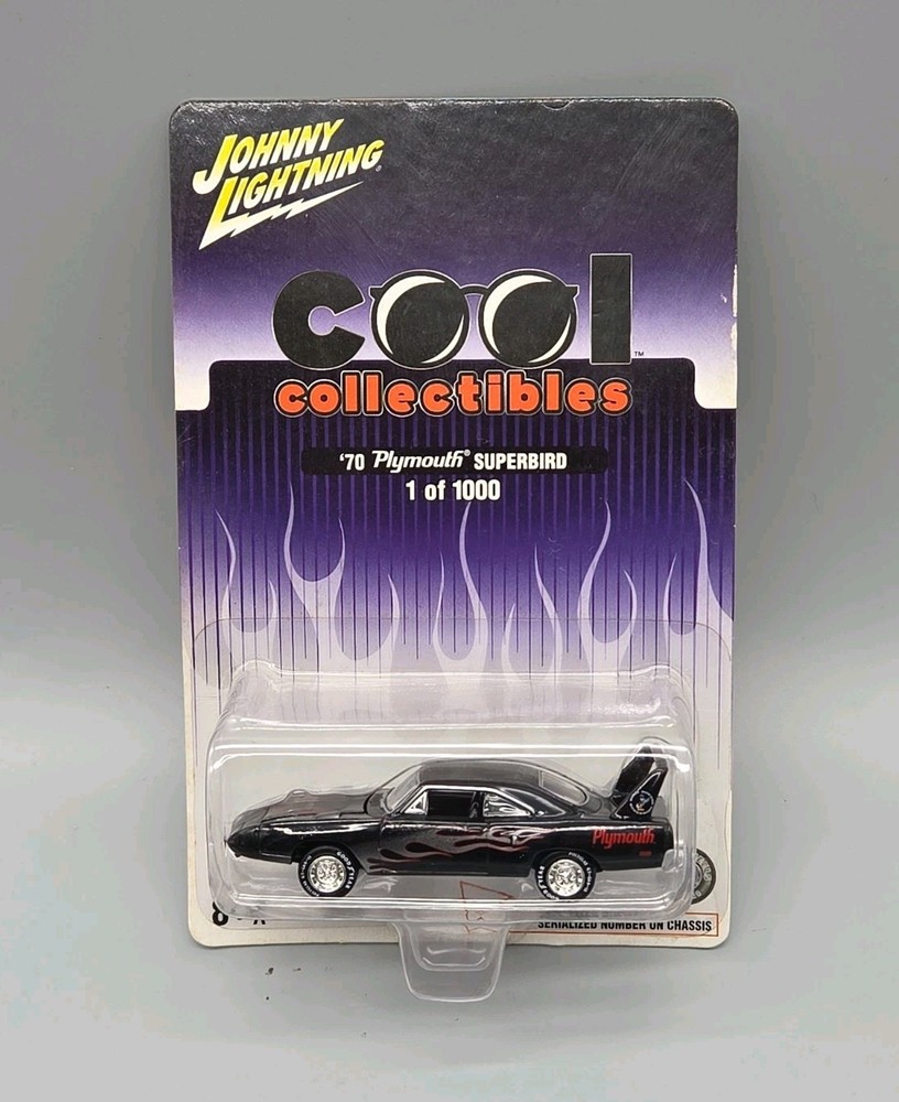 Johnny Lightning Cool Collectibles 1970 ’70 Plymouth Superbird Car Black 1/64