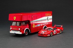 Exoto 43 | SPECIAL GIFT SET | 1980 Team N.A.R.T. | Ferrari 512 BB LM | Le Mans
