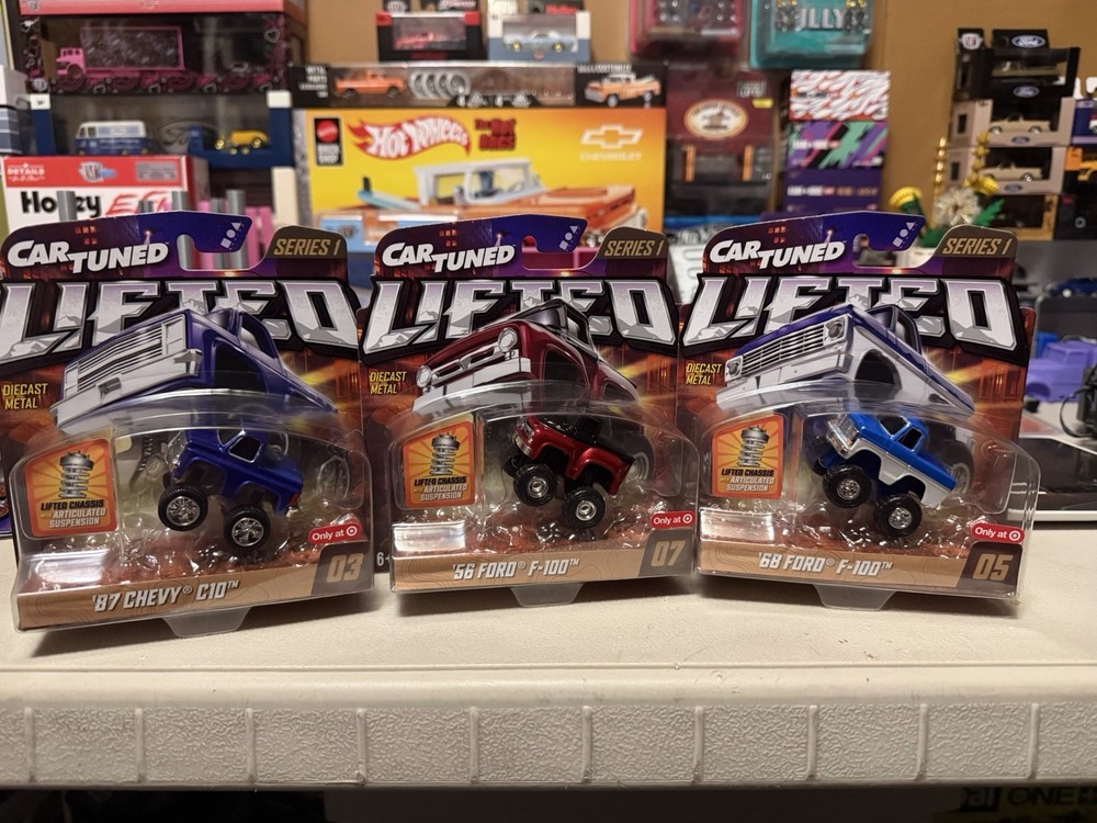 2026 Car Tuned LIFTED Series 1 Set of 3: Chevy C10, Ford F-100