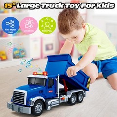Large Dump Truck Toy for 3 4 5 6 7 Years Old Boy, Truck Toy with Sound and Li…