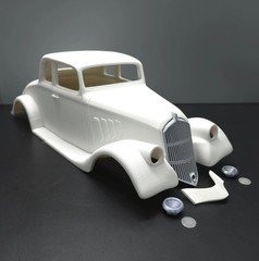 RC Car 1933 Willys Coupe – 1:10 Scale – Model 1/10 Body Shell 3D Printed