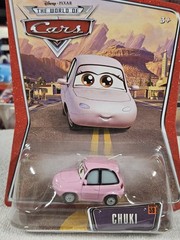 Disney Pixar The World of Cars Chase #59Chuki Pink 1:55 Diecast Car Unopened Box