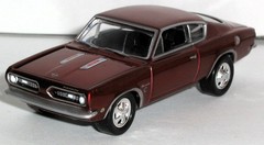 1/64 1968 PLYMOUTH BARRACUDA / CUDA 340-S / Hood Open Muscle Car / FREE SHIPPING