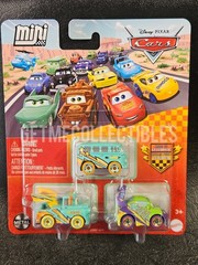 6 DISNEY PIXAR CARS MINI RACERS CELEBRATE 3 PACK CASE J FACTORY SEALED 2026 GMC