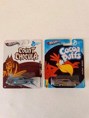 Hot Wheels Premium General Mills Count Chocula / Cocoa Puffs Lot of 2 C12