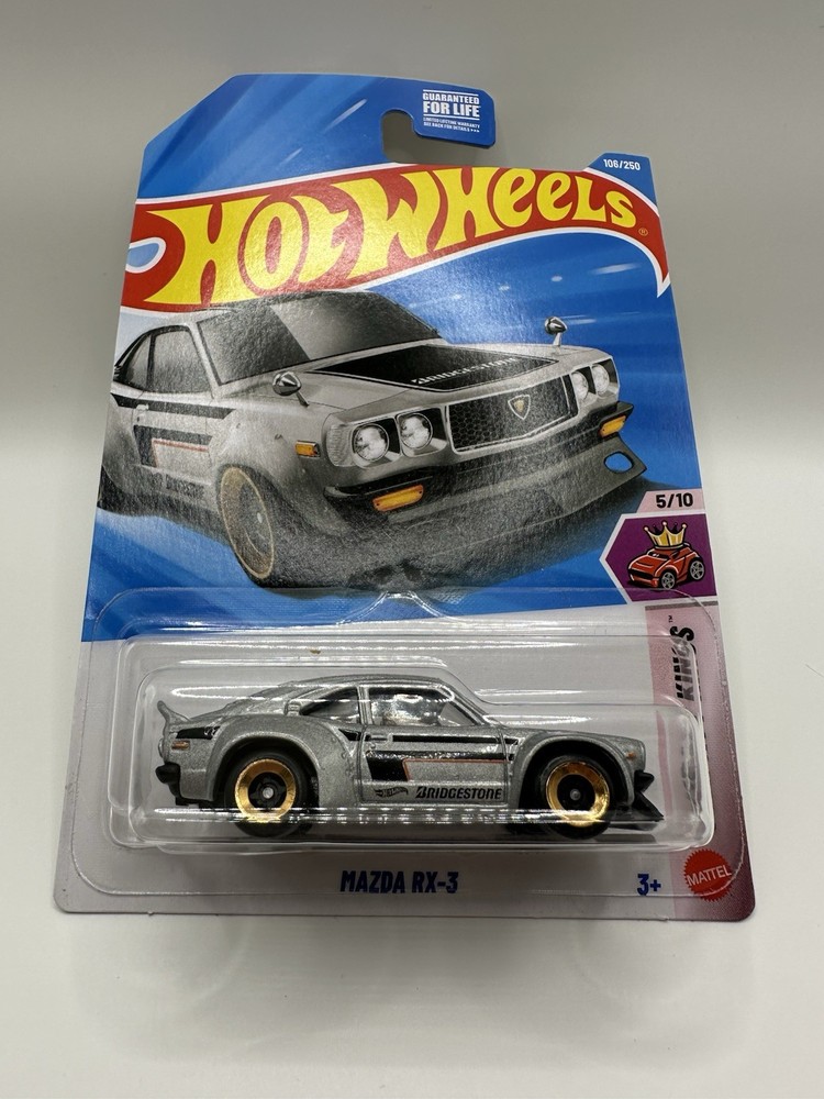 2026 Hot Wheels #106/250 Mazda RX-3 Compact Kings 6/10 silver JJJ82
