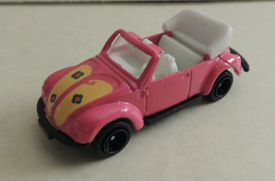 Volkswagen Beetle Cabriolet diecast in “Passionate Pink” Unknown Origin***MINT!