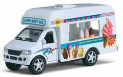 Ice Cream Truck, Diecast Model Toy Car, Kinsfun, 5″