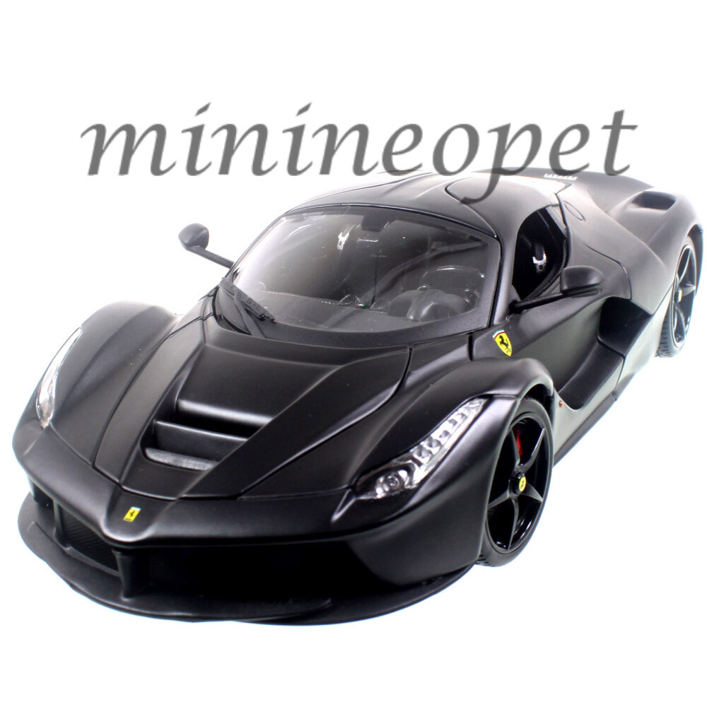 BBURAGO SIGNATURE SERIES FERRARI LAFERRARI F70 1/18 DIECAST MATTE BLACK 16901